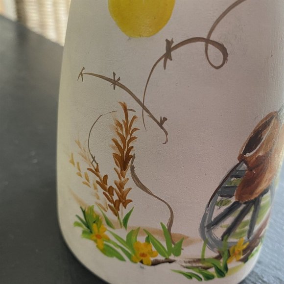 GARDEN BELL SOUTHWEST COWBOY HAND PAINTED STEFAN WIND CHIME VINTAGE 6" - Picture 2 of 6